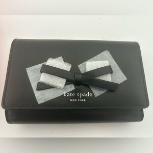 Kate Spate Tri-Fold Wallet with Bow